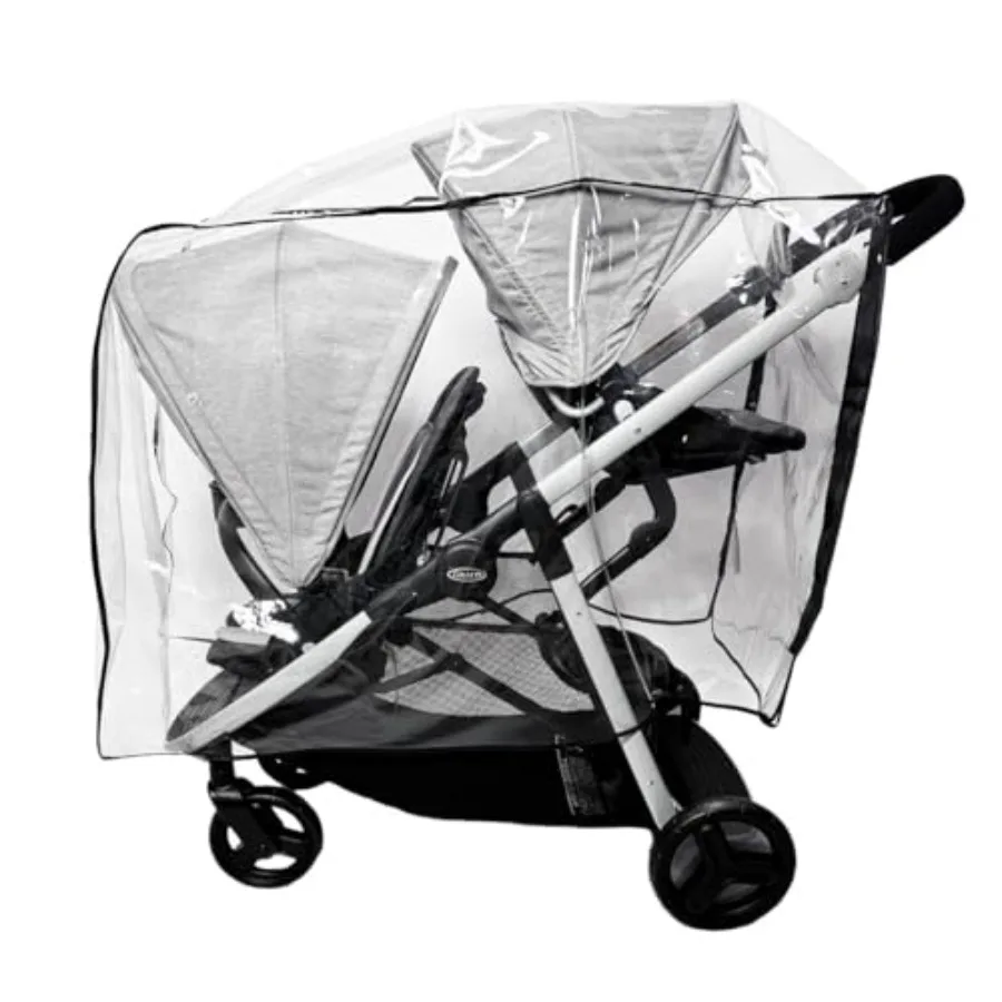 Rain and Wind Cover for Graco Ready2Grow LX 2.0 Double Stroller by SASHA'S - Clear, Ventilation Holes, Maximum Coverage, Made i
Rain and Wind Cover for Graco Ready2Grow LX 2.0 Double Stroller by SASHA'S - Clear, Ventilation Holes, Maximum Coverage, Made i