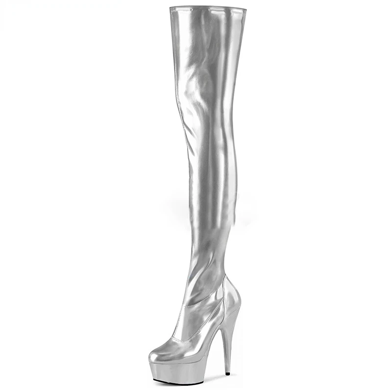 Women's Sexy 15CM Boots Knee-Length Boots 5cm Platform Plus Size 15cm High-Heeled Shoes Over The Knee Boots
Women's Sexy 15CM Boots Knee-Length Boots 5cm Platform Plus Size 15cm High-Heeled Shoes Over The Knee Boots