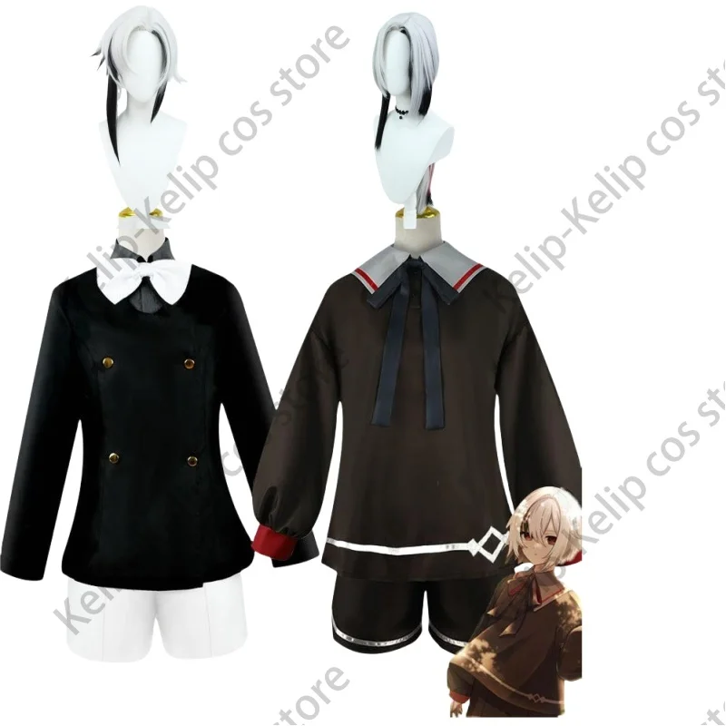Genshin Impact Arlecchino The Knave Peruere Cosplay Costume Wig Childhood Short Young Uniform Eleven Fatui Harbingers Women Kids 
Genshin Impact Arlecchino The Knave Peruere Cosplay Costume Wig Childhood Short Young Uniform Eleven Fatui Harbingers Women Kids