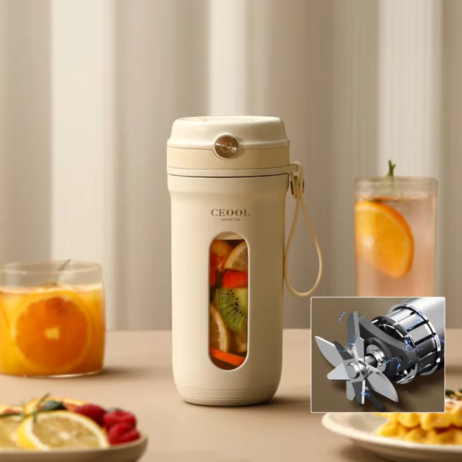Mini Portable Blender Fruit Juicer Mixers Extractors Multifunction Juice Maker Machine Blenders Smoothies Mixer
Mini Portable Blender Fruit Juicer Mixers Extractors Multifunction Juice Maker Machine Blenders Smoothies Mixer