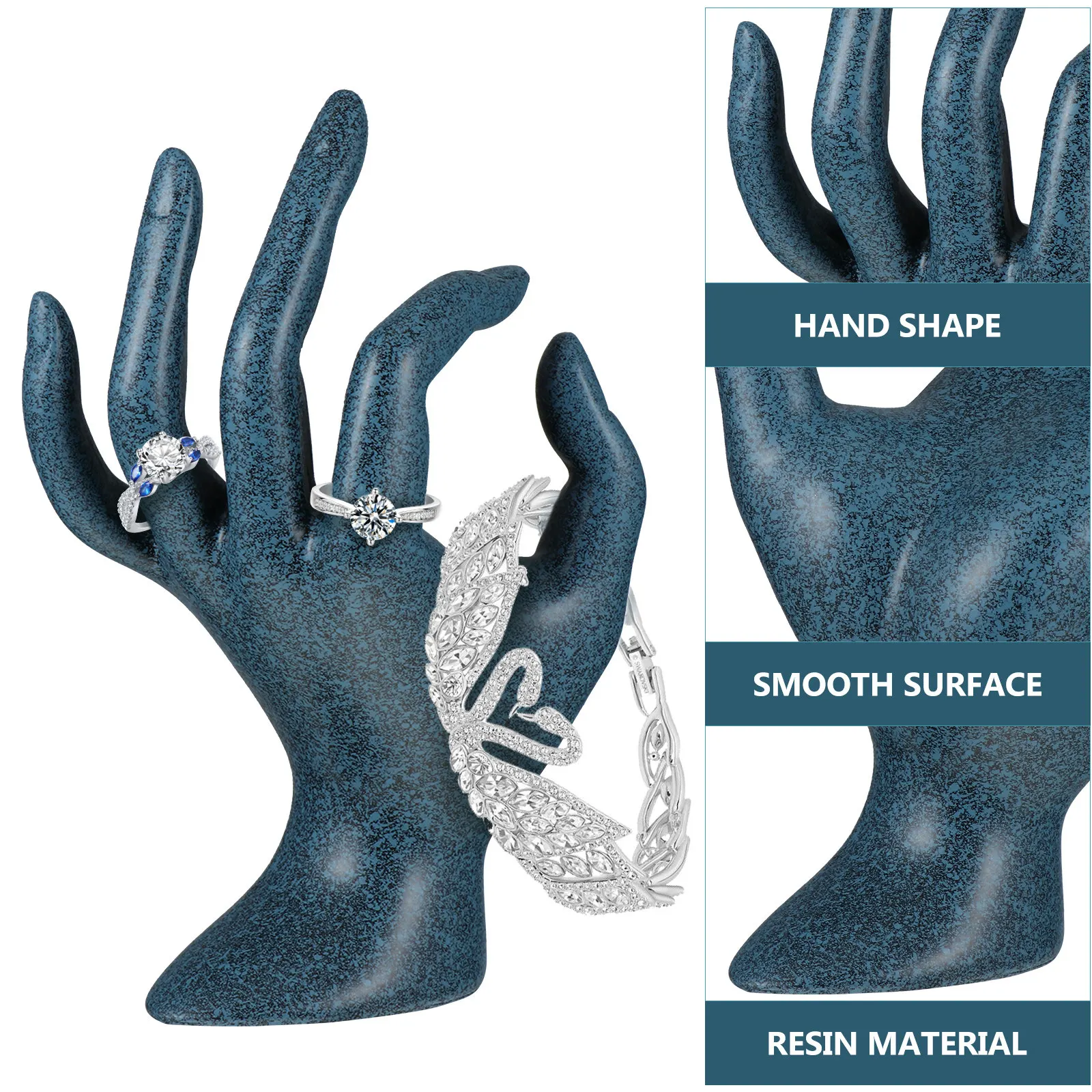 1Pcs Hand Shaped Jewelry Display Holder Resin Stand Organizer for Rings Bracelets Watches Ring Showing Stand Resin Display Rack
1Pcs Hand Shaped Jewelry Display Holder Resin Stand Organizer for Rings Bracelets Watches Ring Showing Stand Resin Display Rack