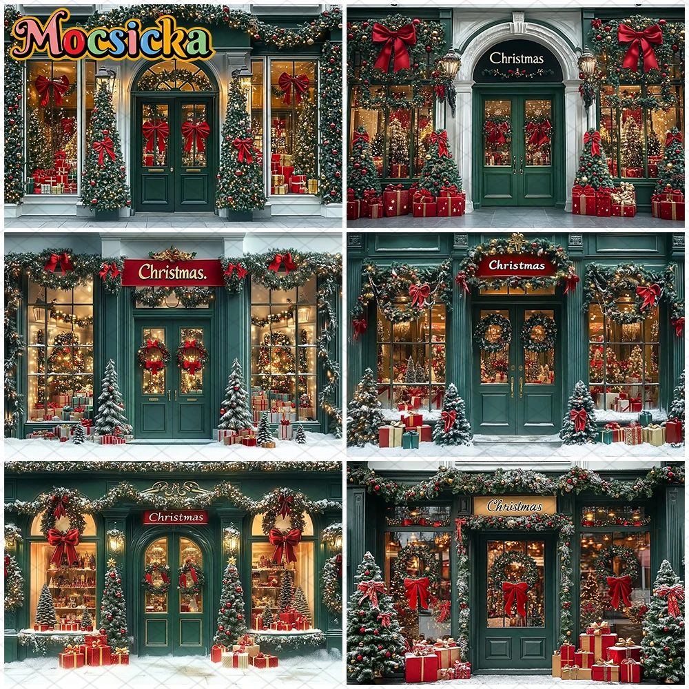 Mocsicka Christmas Photography Background Xmas Tree Snow House Shop Bow Gifts Decorations Children Family Party Backdrops Banner
Mocsicka Christmas Photography Background Xmas Tree Snow House Shop Bow Gifts Decorations Children Family Party Backdrops Banner