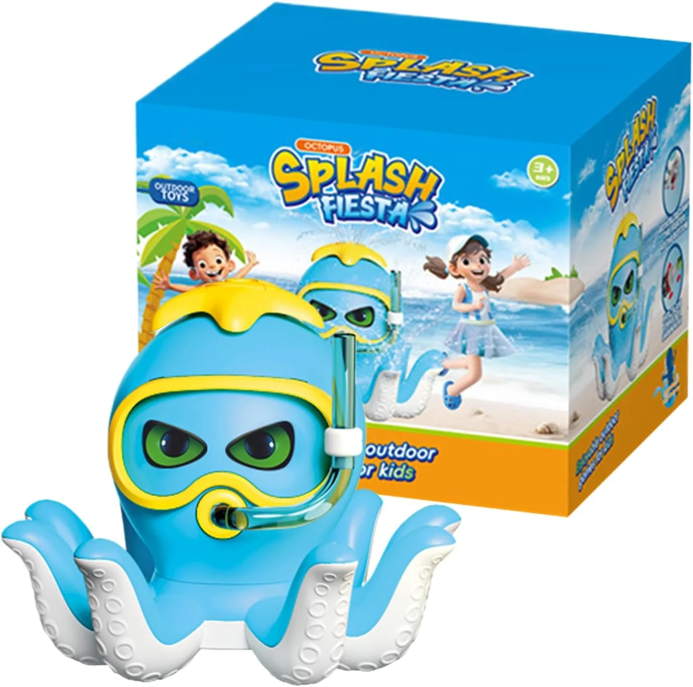 Octopus Sprinkler Toy, Diving Octopus Design, Rotating Spray, Blue Cute Cartoon, Kids Outdoor Summer Water Play, Lawn Game
Octopus Sprinkler Toy, Diving Octopus Design, Rotating Spray, Blue Cute Cartoon, Kids Outdoor Summer Water Play, Lawn Game