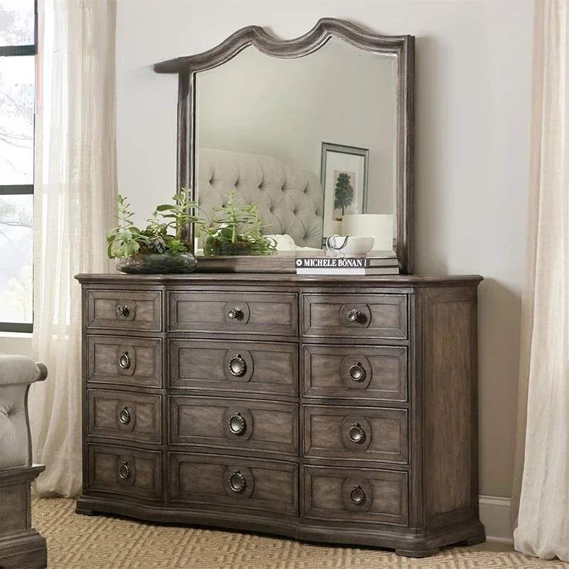 Американский комод, мебель для спальни, маленькая квартира, мини-шкаф для хранения косметики из массива дерева
Американский комод, мебель для спальни, маленькая квартира, мини-шкаф для хранения косметики из массива дерева