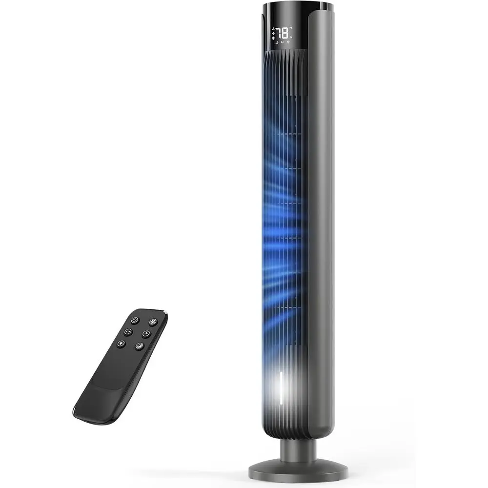 Silent 35dB Tower an with Remote and Touch Control, Temperature Display, LED Display, Night Light, 12-Hour Timer, 70 Oscillation
Silent 35dB Tower an with Remote and Touch Control, Temperature Display, LED Display, Night Light, 12-Hour Timer, 70 Oscillation