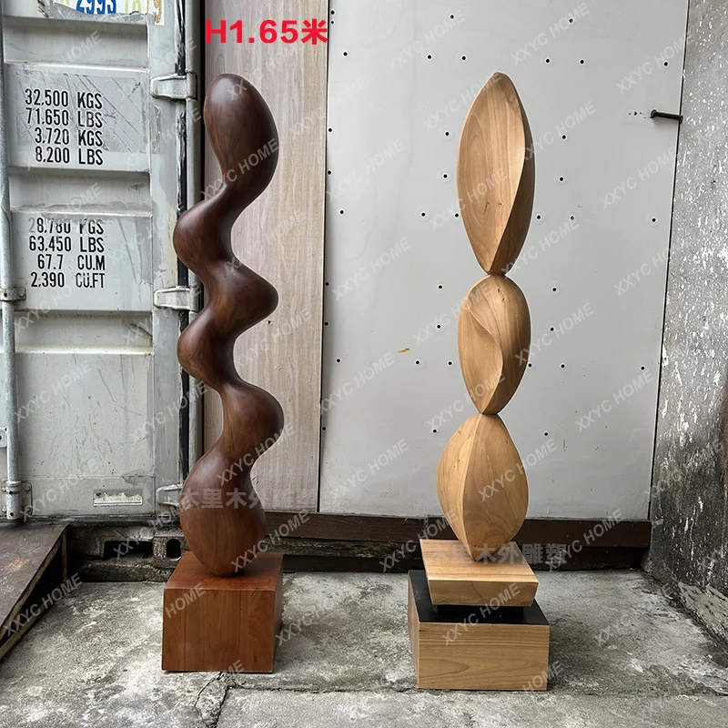 Solid wood art installation display office model room entrance special-shaped wood carving ornament
Solid wood art installation display office model room entrance special-shaped wood carving ornament