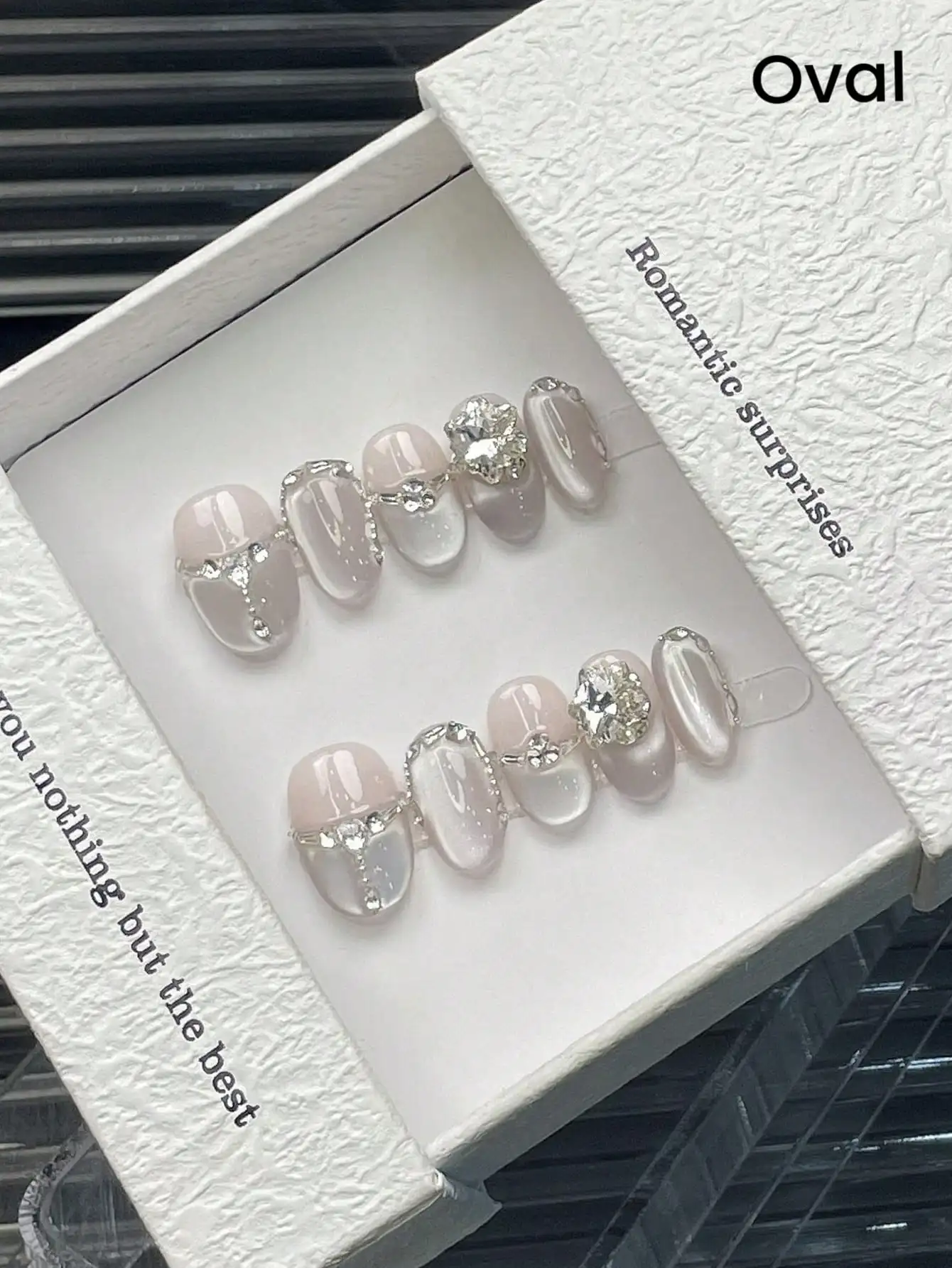 10Pcs Square & Round Shaped Short Glass Faux Pearl Accent Nail Stickers, Delicate Glitter Cat Eye Design, Versatile For Daily, Festive And Occasions Press On Nails Nail Supplies Nails Handmade Press On Nails
10Pcs Square & Round Shaped Short Glass Faux Pearl Accent Nail Stickers, Delicate Glitter Cat Eye Design, Versatile For Daily, Festive And Occasions Press On Nails Nail Supplies Nails Handmade Press On Nails