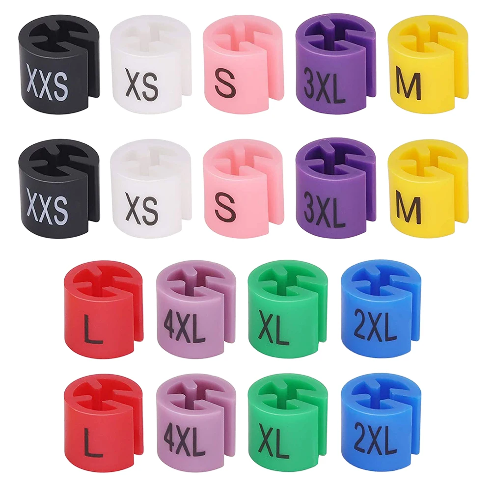 90pcs Size Buckle Clothes Hanger Markers Plastic Color Coding Tags XXS 4XL Assortment Kit Garment Apparel Adult S M L XL
90pcs Size Buckle Clothes Hanger Markers Plastic Color Coding Tags XXS 4XL Assortment Kit Garment Apparel Adult S M L XL