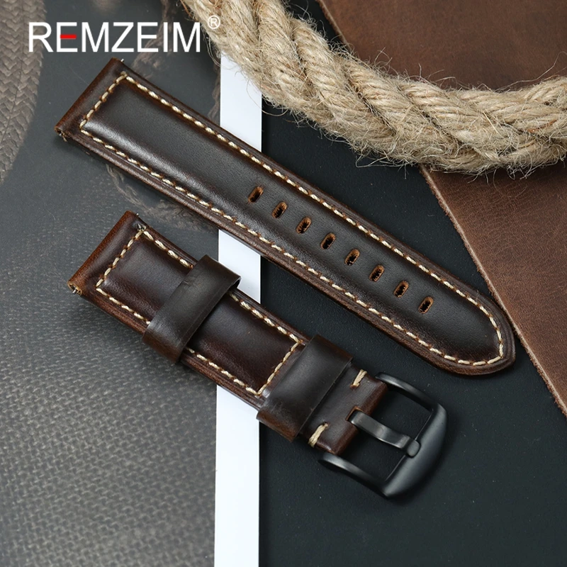Retro Oil Wax Discoloration Genuine Leather Watch Band 18mm 20mm 22mm 24mm 26mm Replacement Wristband Women's and Men's Strap
Retro Oil Wax Discoloration Genuine Leather Watch Band 18mm 20mm 22mm 24mm 26mm Replacement Wristband Women's and Men's Strap