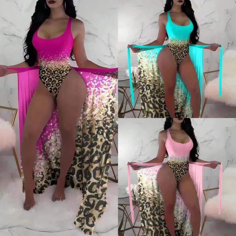 2024New Sexy One-Piece Mesh Swimsuit Push up Split Leopard Print Swimsuit for Women
2024New Sexy One-Piece Mesh Swimsuit Push up Split Leopard Print Swimsuit for Women