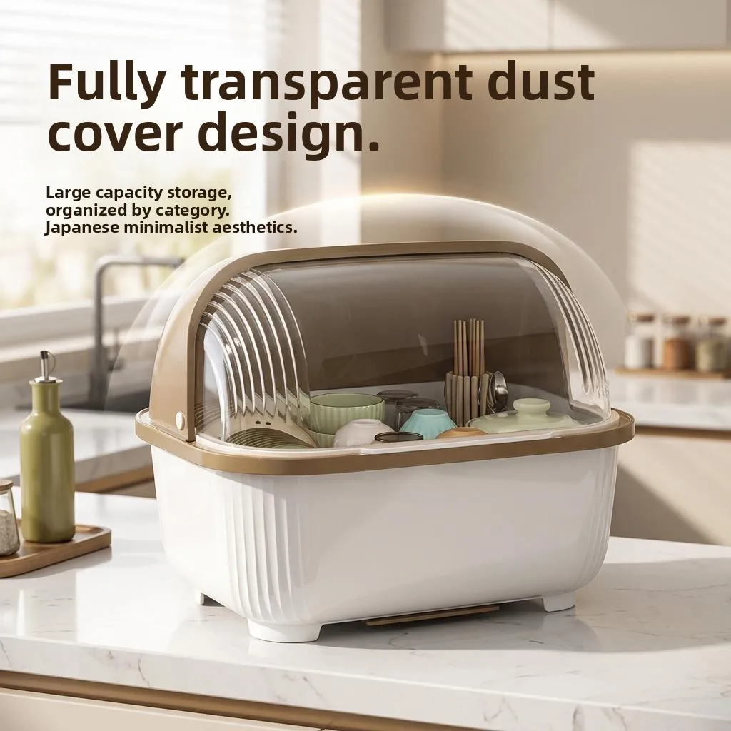 Kitchen Dish Drainer Rack Bowl Plate Storage Organizer Dustproof Cover PP Material No Installation Required Dishware Holder
Kitchen Dish Drainer Rack Bowl Plate Storage Organizer Dustproof Cover PP Material No Installation Required Dishware Holder