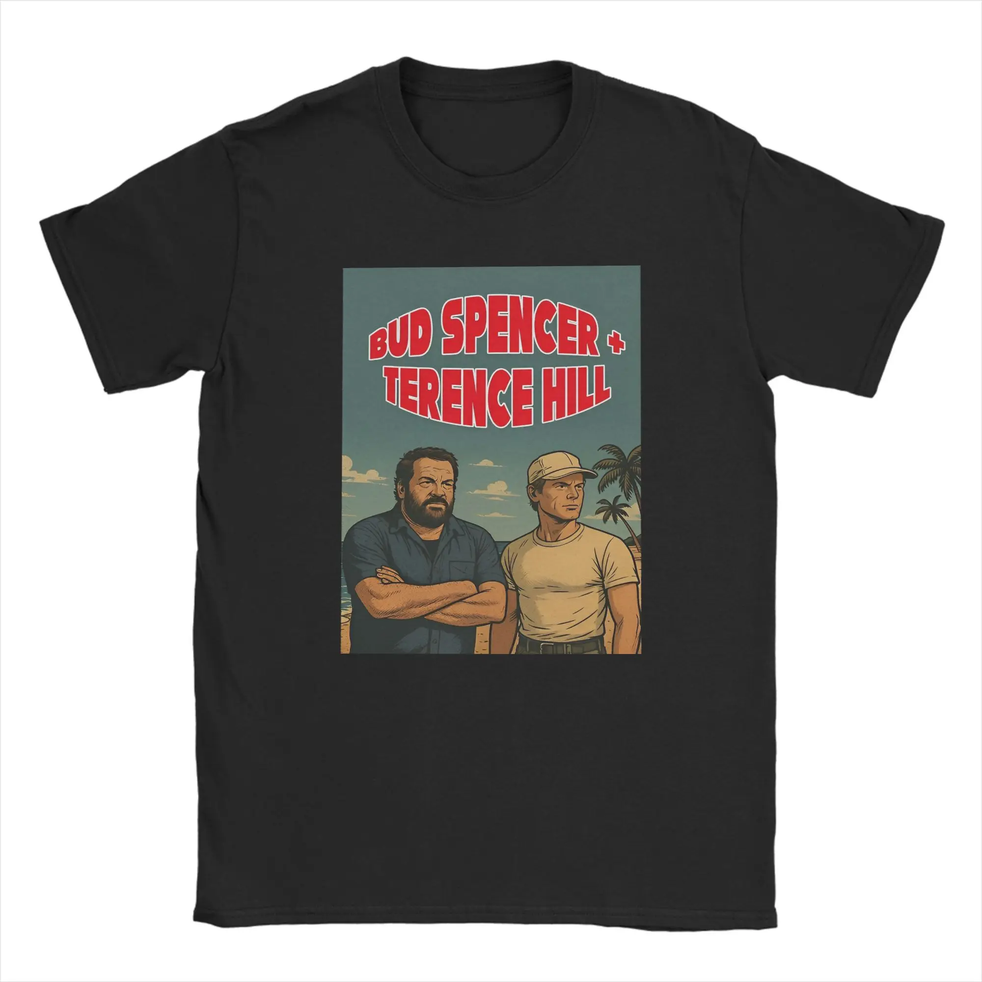 Bud Spencer Terence Hill Film Italiani T-Shirts for Men Round Collar Pure Cotton T Shirt Short Sleeve Tee Shirt Summer Clothing
Bud Spencer Terence Hill Film Italiani T-Shirts for Men Round Collar Pure Cotton T Shirt Short Sleeve Tee Shirt Summer Clothing