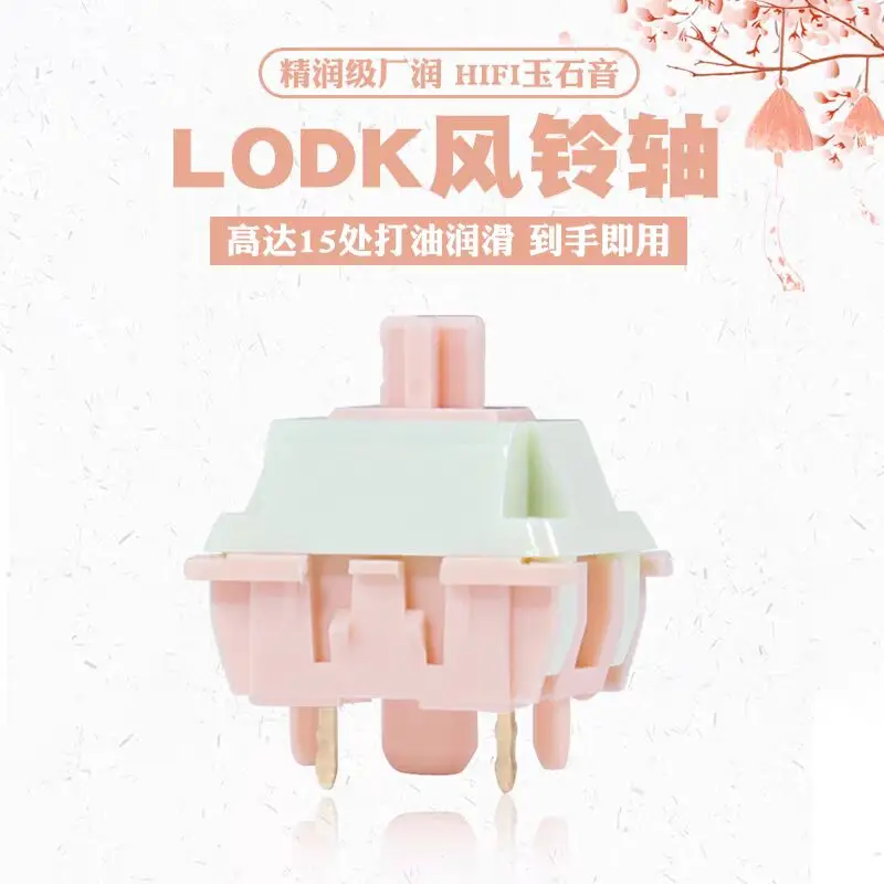 LODK Wind Chime Linear Switch 38gf HIFI Hot swap Smooth hand feel Extended Spring Custom Gaming Mechanical keyboard For AULA F75
LODK Wind Chime Linear Switch 38gf HIFI Hot swap Smooth hand feel Extended Spring Custom Gaming Mechanical keyboard For AULA F75