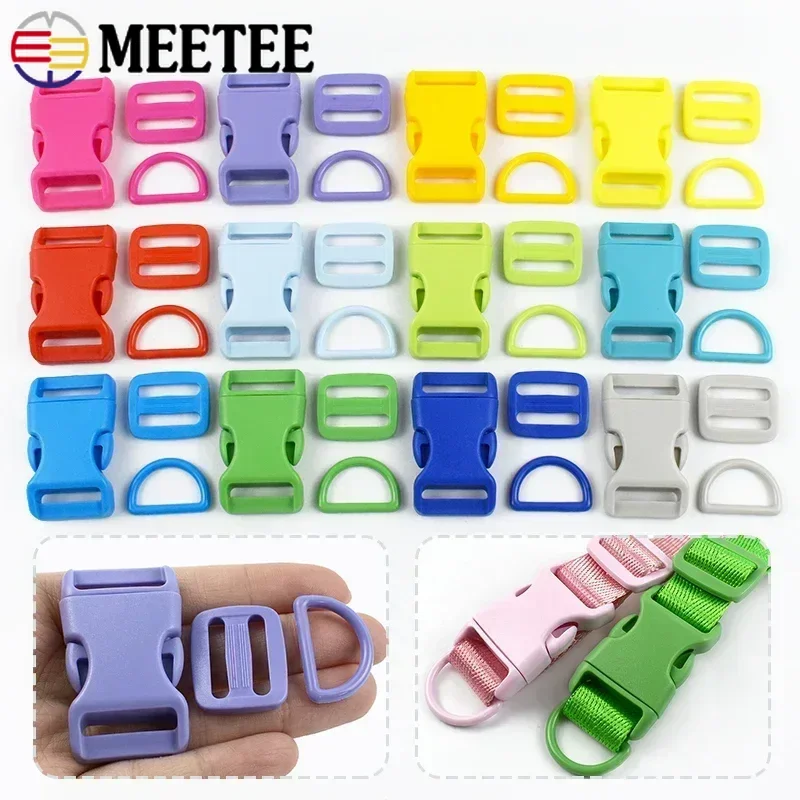 5/10Sets Meetee Plastic Release Buckles 15/20/25mm D Ring Tri-Glide Slider Buckle Belt Webbing Clasp Bag Strap Hook Accessories
5/10Sets Meetee Plastic Release Buckles 15/20/25mm D Ring Tri-Glide Slider Buckle Belt Webbing Clasp Bag Strap Hook Accessories