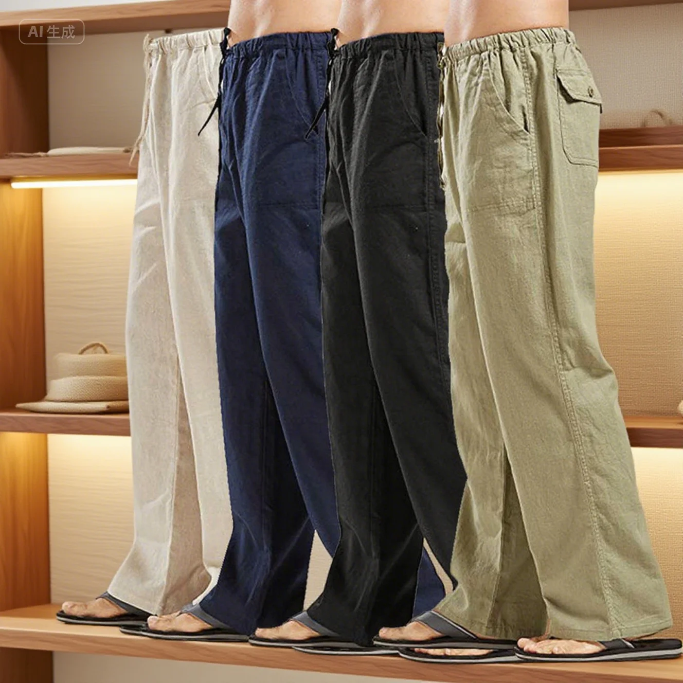 Cotton Linen Harem Pants Men Solid Elastic Waist Streetwear Joggers 2025 New Baggy Drop-crotch Pants Casual Trousers Men Running
Cotton Linen Harem Pants Men Solid Elastic Waist Streetwear Joggers 2025 New Baggy Drop-crotch Pants Casual Trousers Men Running