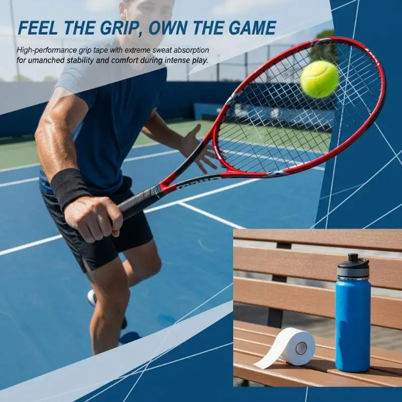 12Pcs Racket Grip Tape for Badminton Professional Tennis Handle Overgrip Non Slip Sweat Absorbent Fitness Gear
12Pcs Racket Grip Tape for Badminton Professional Tennis Handle Overgrip Non Slip Sweat Absorbent Fitness Gear