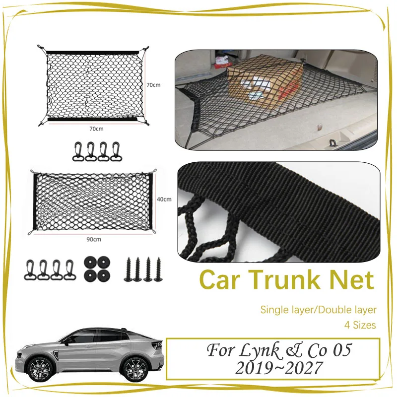 Car Rear Trunk Net For Lynk & Co 05 2019~2027 Nylon Elastic Mesh Back Storage Cargo Bags Organizer Gadgets Part Auto Accessories
Car Rear Trunk Net For Lynk & Co 05 2019~2027 Nylon Elastic Mesh Back Storage Cargo Bags Organizer Gadgets Part Auto Accessories
