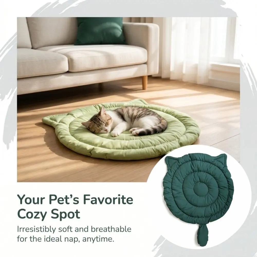 Mat Soft Cat Sleeping Pad Breathable Washable Dog Mat Durable Cat Shape Pet Bed Indoor
Mat Soft Cat Sleeping Pad Breathable Washable Dog Mat Durable Cat Shape Pet Bed Indoor