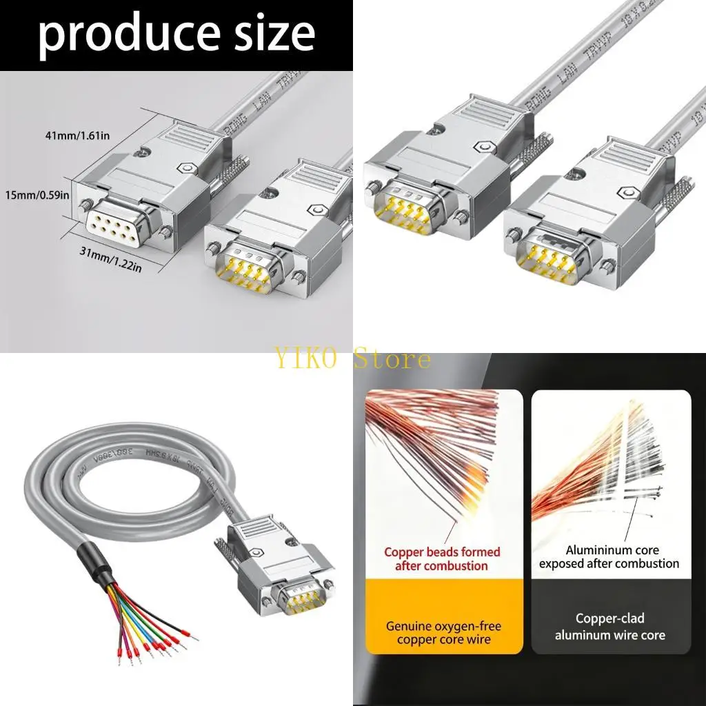 K32C Industrial Straight Through DB9 RS232 Cable Extension Cable Male to Female Converter For Automation Equipment
K32C Industrial Straight Through DB9 RS232 Cable Extension Cable Male to Female Converter For Automation Equipment