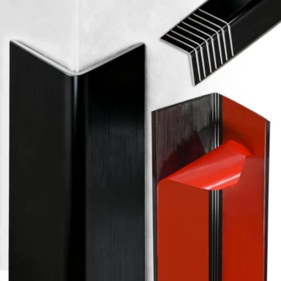 8Pack 45" L 1" W Self-Adhesive Metal Corner Guards, Heavy-Duty Aluminum Corner Protectors for Walls, Furniture, Cabinets, Doors
8Pack 45" L 1" W Self-Adhesive Metal Corner Guards, Heavy-Duty Aluminum Corner Protectors for Walls, Furniture, Cabinets, Doors