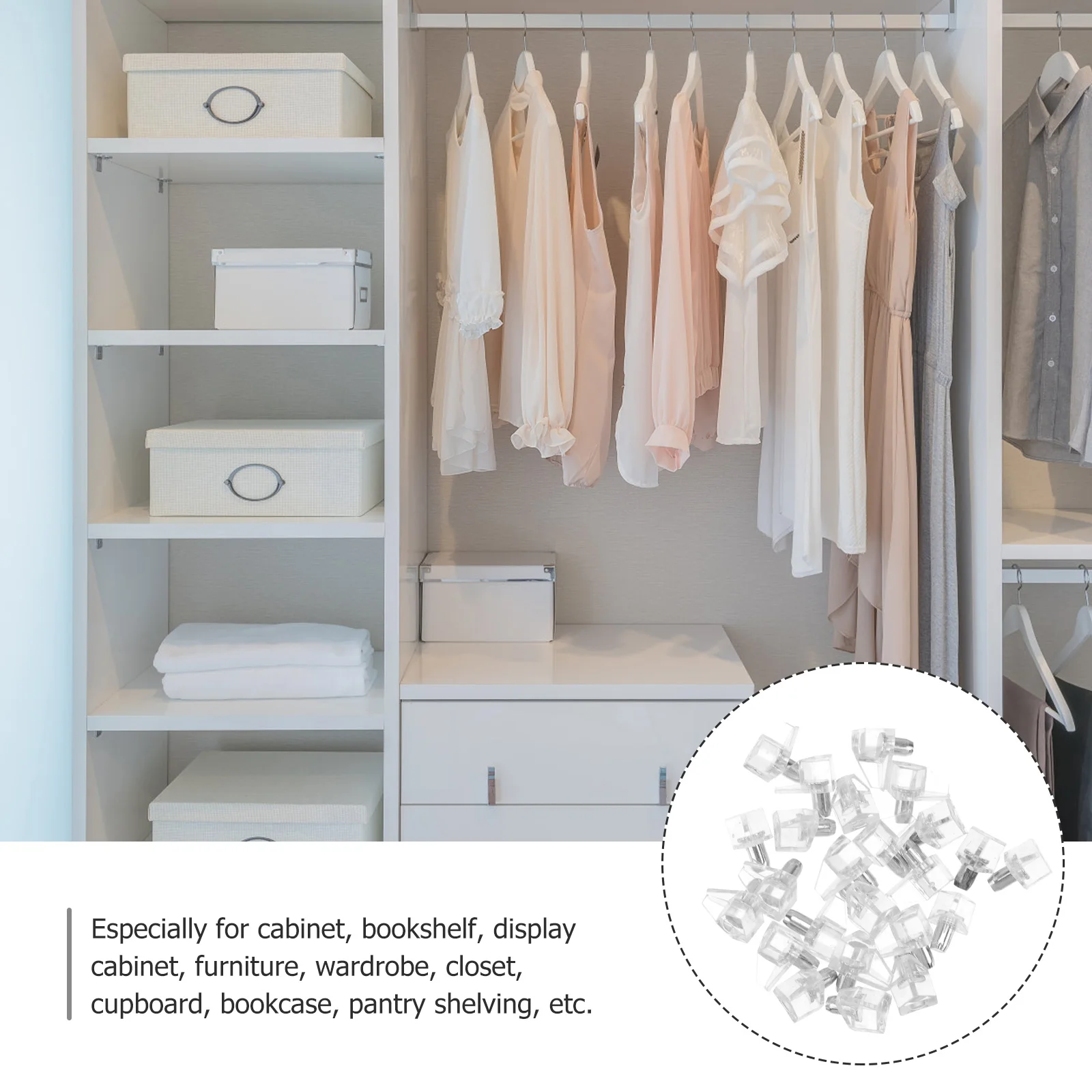 100 Pegs Shelf Support Brackets Clear Plastic Durable Closet Shelves Bookcases Cabinets Display Glass Kitchen Furniture Hardware
100 Pegs Shelf Support Brackets Clear Plastic Durable Closet Shelves Bookcases Cabinets Display Glass Kitchen Furniture Hardware