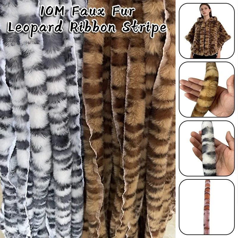 10m Faux Rabbit Fur Leopard Ribbon Stripe DIY Apparel Sewing Fluffy Trim Fabric Ribbon Stripe Tapes Sewing Costume Plush Fur
10m Faux Rabbit Fur Leopard Ribbon Stripe DIY Apparel Sewing Fluffy Trim Fabric Ribbon Stripe Tapes Sewing Costume Plush Fur