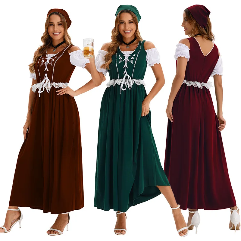 German Munihei Oktoberfest Maid Uniform Bar Girl Traditional Ethnic Dress Bavaria Performance Costume Stage Performance Costume
German Munihei Oktoberfest Maid Uniform Bar Girl Traditional Ethnic Dress Bavaria Performance Costume Stage Performance Costume
