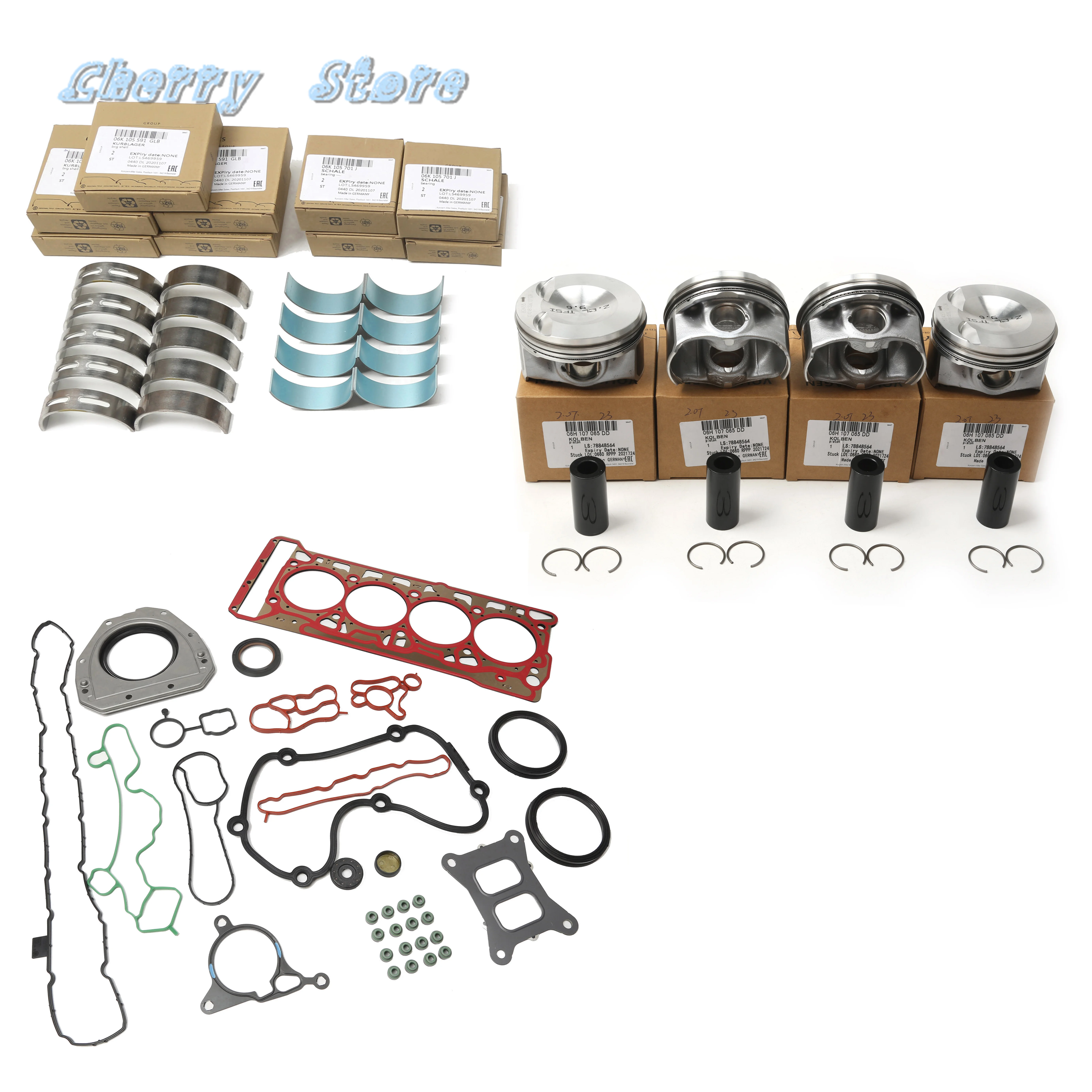 2.0T Engine Repair Kit Piston Pin 23MM For AUDI A5 A6 C7 Q3 For Skoda SUPERB II For VW PASSAT B6 SHARAN 06K107065AS 06K103383K
2.0T Engine Repair Kit Piston Pin 23MM For AUDI A5 A6 C7 Q3 For Skoda SUPERB II For VW PASSAT B6 SHARAN 06K107065AS 06K103383K