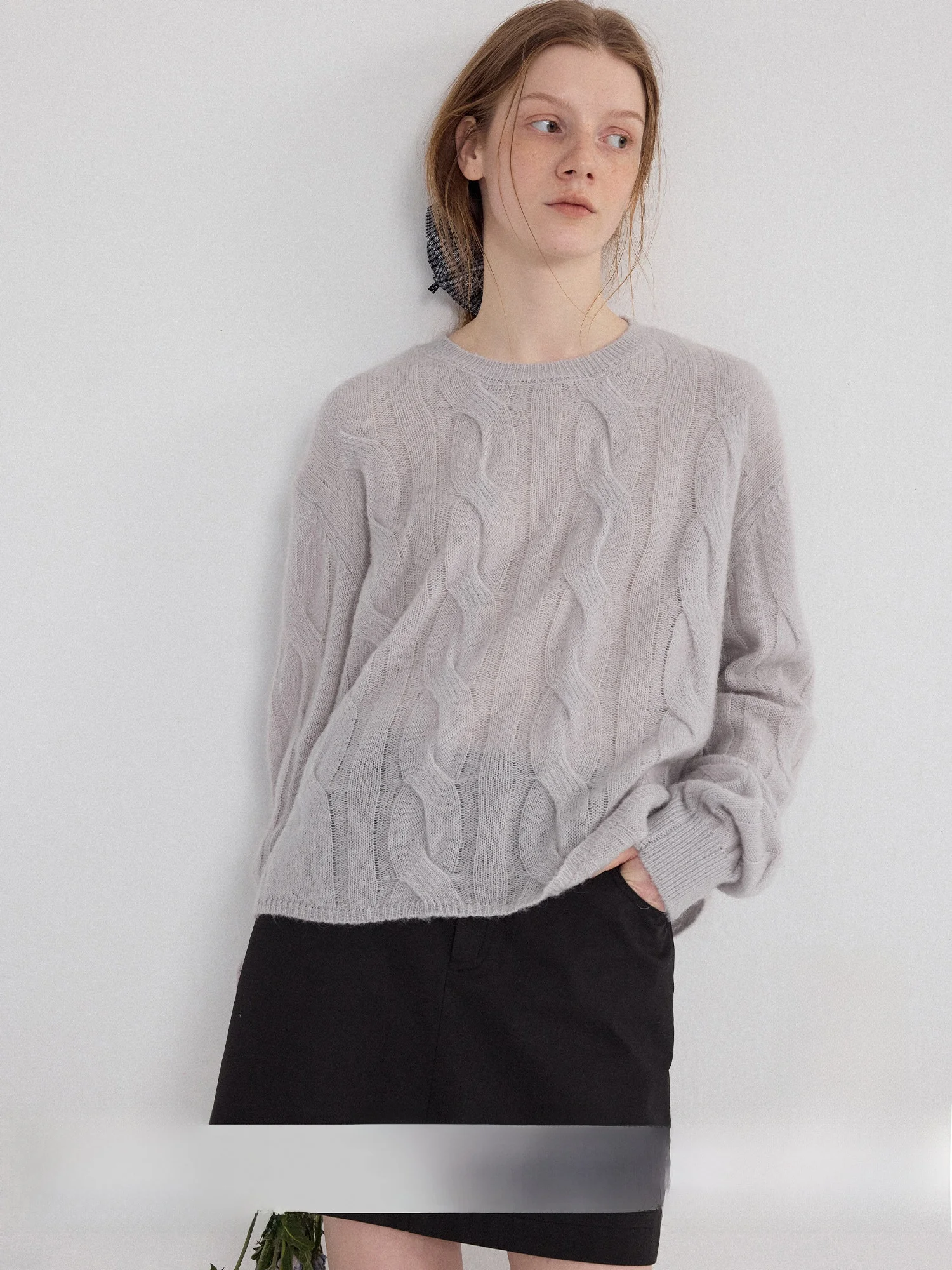 Ultra Soft Cashmere Knitted Pullover Relaxing Twist Flower Design Women's Fashion Straight Cut Wool Blend Spring Top
Ultra Soft Cashmere Knitted Pullover Relaxing Twist Flower Design Women's Fashion Straight Cut Wool Blend Spring Top
