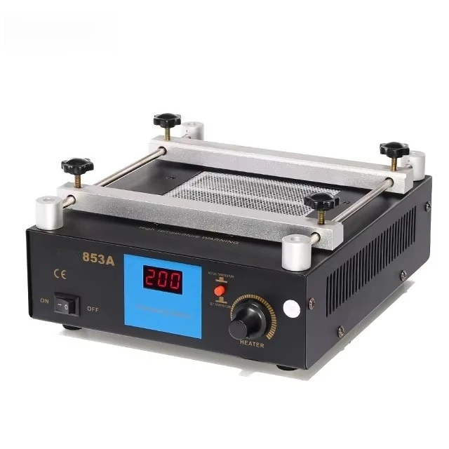Паяльная станция YIHUA 853A для SMD BGA: инструменты для предварительного нагрева, демонтажа и пайки, держатель для печатных плат
Паяльная станция YIHUA 853A для SMD BGA: инструменты для предварительного нагрева, демонтажа и пайки, держатель для печатных плат