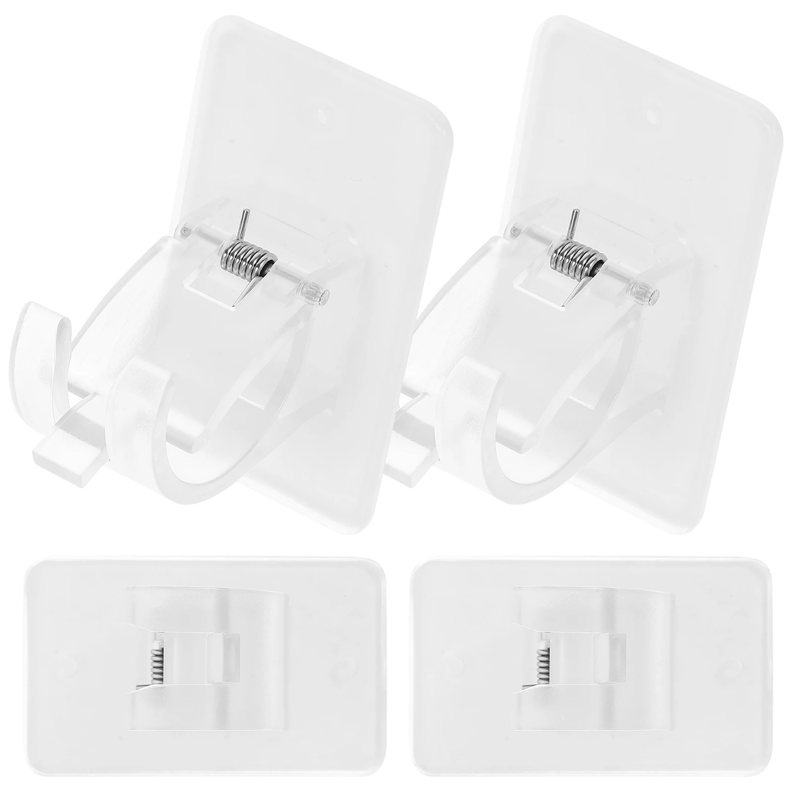 4 Pcs Transparent Curtain Rod Brackets Self Adhesive No Drill Heavy Duty Support Bedroom Living Room Decor Accessories
4 Pcs Transparent Curtain Rod Brackets Self Adhesive No Drill Heavy Duty Support Bedroom Living Room Decor Accessories