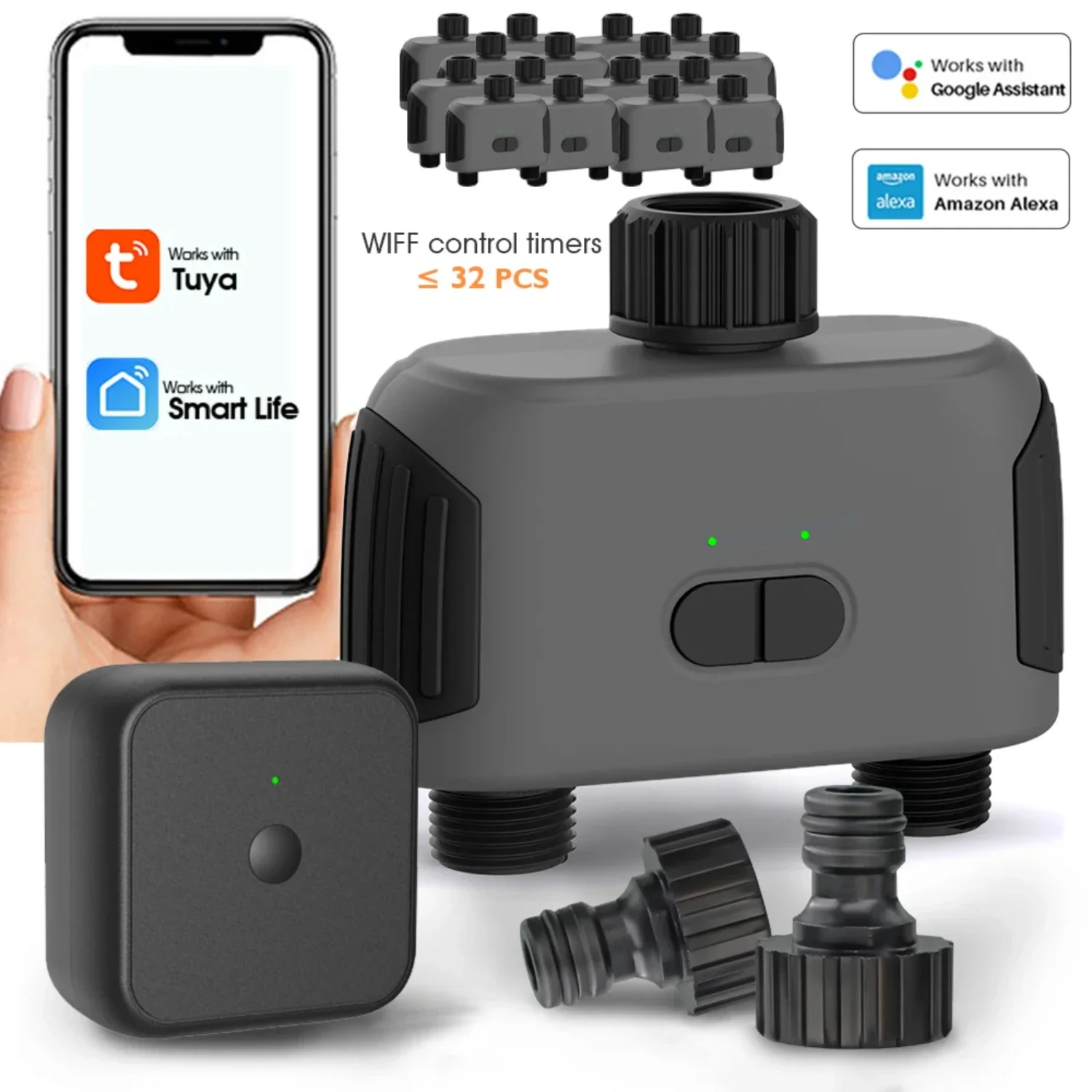 Умный таймер потока воды, совместимый с Wi-Fi/Bluetooth, с затвором для сада, с мобильным управлением, устройство для орошения
Умный таймер потока воды, совместимый с Wi-Fi/Bluetooth, с затвором для сада, с мобильным управлением, устройство для орошения