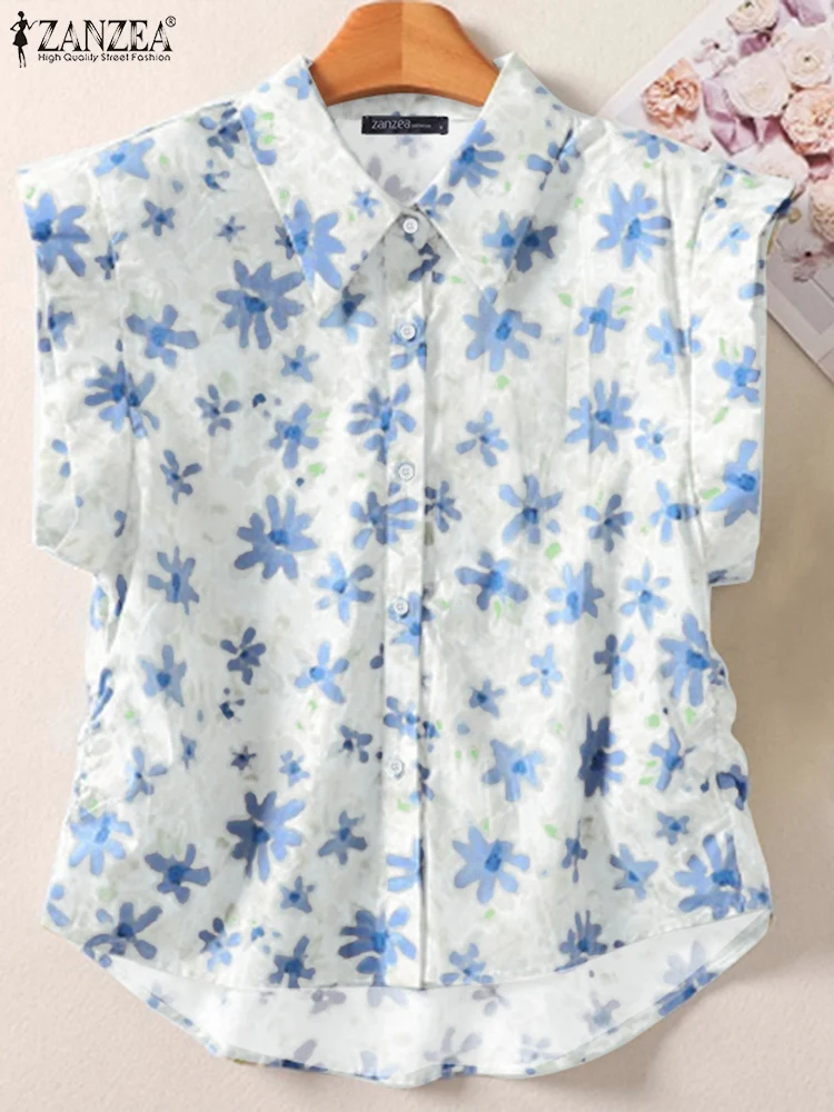 2025 Summer Floral Printed Shirts ZANZEA Stylish Women Tops Tunic O Neck Short Fly Sleeve Work Blouse Casual Holiday Blusas 2025
2025 Summer Floral Printed Shirts ZANZEA Stylish Women Tops Tunic O Neck Short Fly Sleeve Work Blouse Casual Holiday Blusas 2025