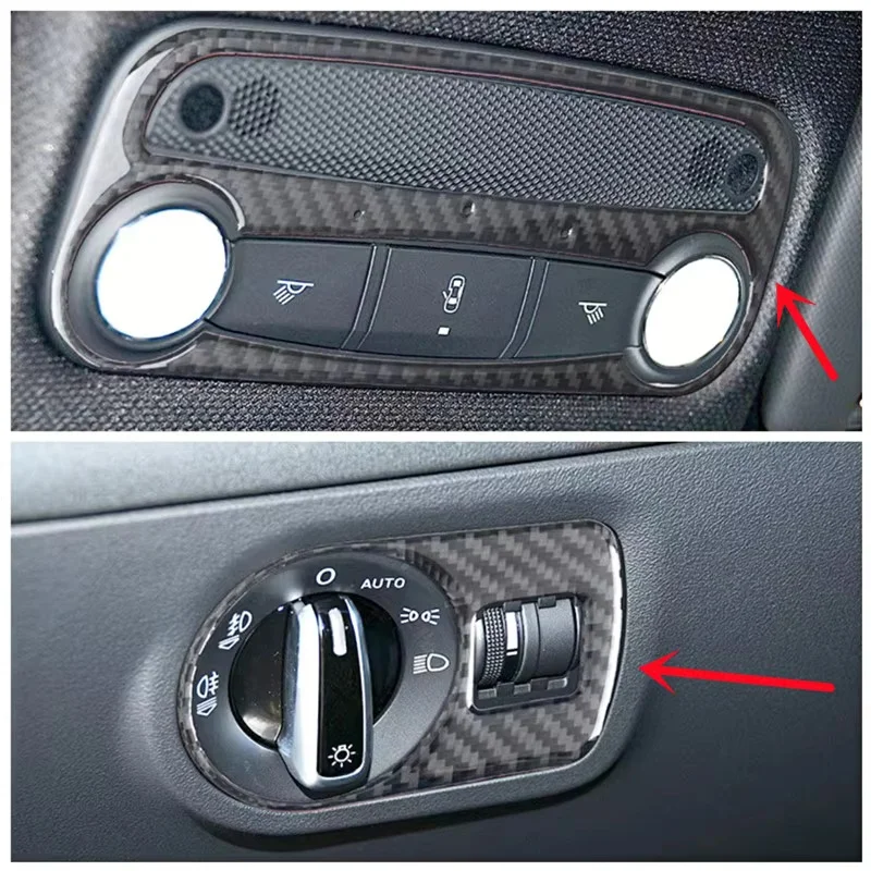 Carbon Fiber Headlight Switch Panel Reading Light Panel Modification Stickers Trim Strips Cover For Audi TT Interior Accessories
Carbon Fiber Headlight Switch Panel Reading Light Panel Modification Stickers Trim Strips Cover For Audi TT Interior Accessories