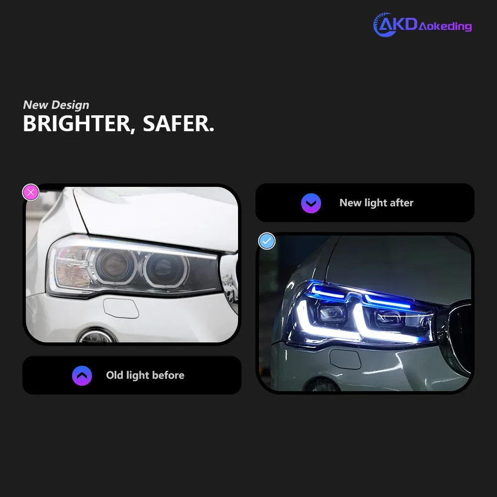 Car Lights for BMW X3 F25 LED Headlight Projector Lens 2010-2016 X4 F26 Head Lamp Front DRL Signal Automotive Accessories
Car Lights for BMW X3 F25 LED Headlight Projector Lens 2010-2016 X4 F26 Head Lamp Front DRL Signal Automotive Accessories
