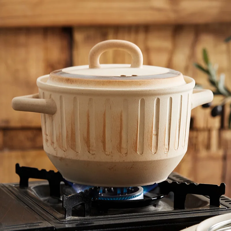 Ceramic Casserole with Two Ears Household Gas Cooker Special Stew Pot High Temperature Resistant Stock Pot Ceramic Cookware
Ceramic Casserole with Two Ears Household Gas Cooker Special Stew Pot High Temperature Resistant Stock Pot Ceramic Cookware