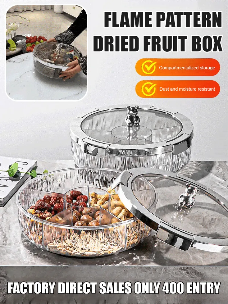 Household Fruit Plate Dry Fruit Plate Light Luxury Sealed Year's Melon Nut Plate Living Room Coffee Table Snacks Sugar Snack Box
Household Fruit Plate Dry Fruit Plate Light Luxury Sealed Year's Melon Nut Plate Living Room Coffee Table Snacks Sugar Snack Box