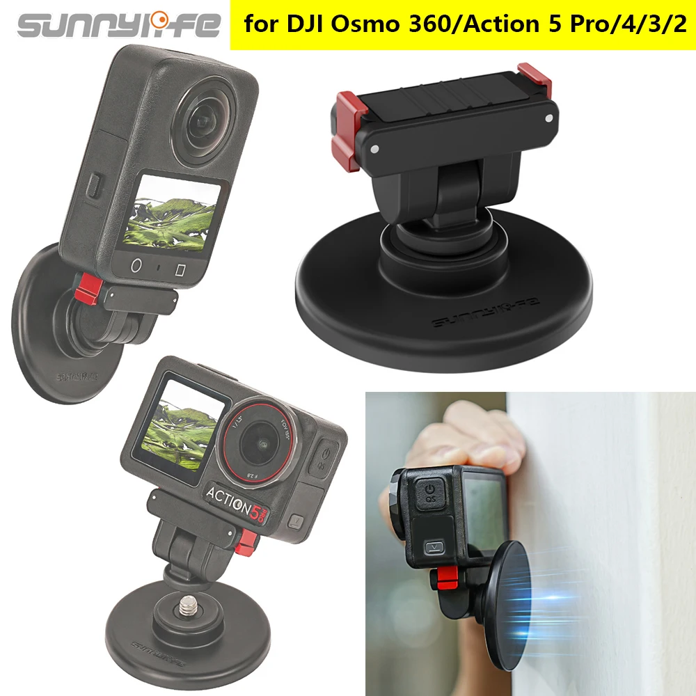 Sunnylife Quick-Release Magnetic Mount Base for DJI OSMO 360/Action 5 Pro/4/3/2 Adapter Mount Tabletop Base Bracket Camera Parts
Sunnylife Quick-Release Magnetic Mount Base for DJI OSMO 360/Action 5 Pro/4/3/2 Adapter Mount Tabletop Base Bracket Camera Parts