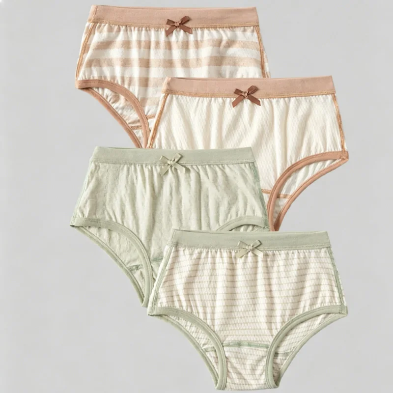 4Pcs Size 150-180cm Pure Cotton Stripe Bow Cute Briefs ABDL Underwear Soft Cozy Breathable Cotton Underpants Boxers Shorts
4Pcs Size 150-180cm Pure Cotton Stripe Bow Cute Briefs ABDL Underwear Soft Cozy Breathable Cotton Underpants Boxers Shorts