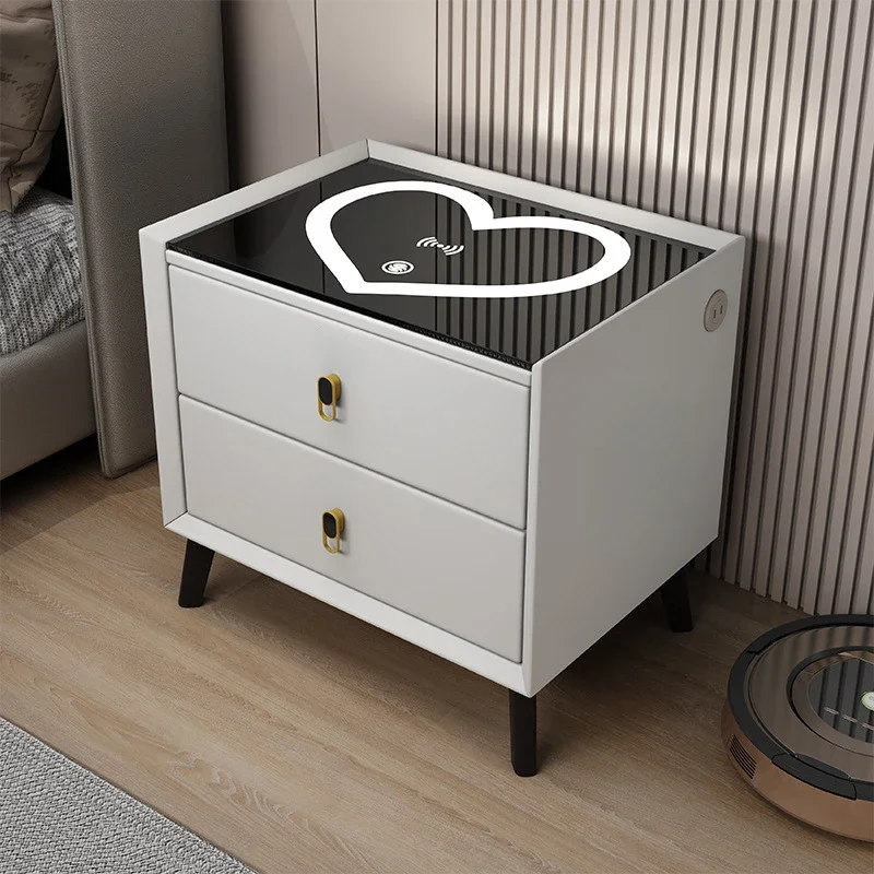Smart bedside table multi-function wireless charging simple modern light luxury bedside storage cabinet Bedroom Nightstands
Smart bedside table multi-function wireless charging simple modern light luxury bedside storage cabinet Bedroom Nightstands