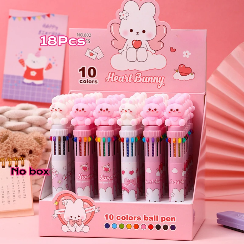 18 шт./лот Kawaii мультфильм розовый кролик 10 цветов шариковая ручка для девочек милая разноцветная ручка подарок студенческие детские школьные канцелярские принадлежности
18 шт./лот Kawaii мультфильм розовый кролик 10 цветов шариковая ручка для девочек милая разноцветная ручка подарок студенческие детские школьные канцелярские принадлежности