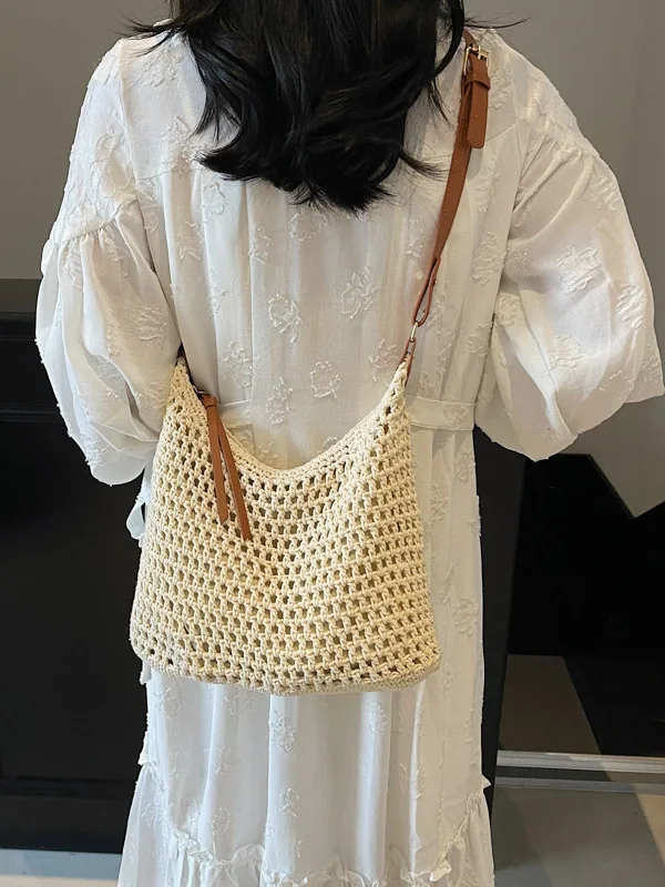 Handwoven Large Capaci Tote Bag Women's Vaion oulder Bag Lazy Sle Beach Holiday Bag Faionable 2025 New Sle
Handwoven Large Capaci Tote Bag Women's Vaion oulder Bag Lazy Sle Beach Holiday Bag Faionable 2025 New Sle