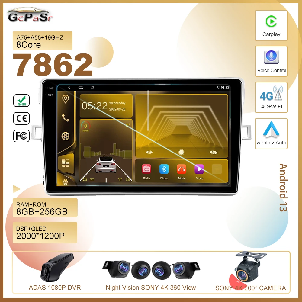 Автомобильный Dvd-плеер на Android для Toyota Verso R20 2009-2018, автомобильное радио, стерео, мультимедийный плеер, GPS-навигация, высокопроизводительный процессор, 2din
Автомобильный Dvd-плеер на Android для Toyota Verso R20 2009-2018, автомобильное радио, стерео, мультимедийный плеер, GPS-навигация, высокопроизводительный процессор, 2din
