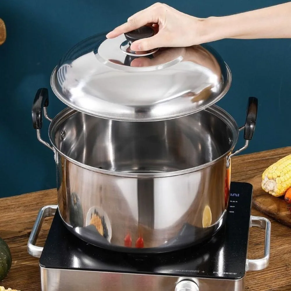 Milk Pot Stainless Steel Soup Pot Binaural Handle with Lid Stockpot Deepened Stewed Pot Dormitory
Milk Pot Stainless Steel Soup Pot Binaural Handle with Lid Stockpot Deepened Stewed Pot Dormitory
