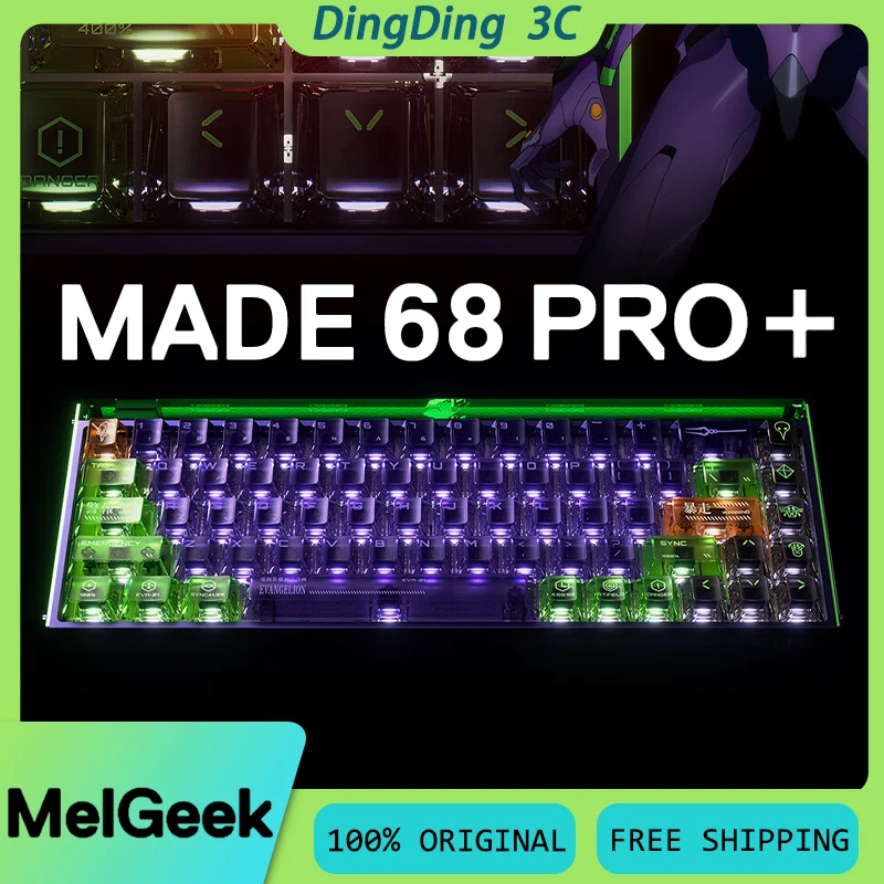 MelGeek MADE68 ULTRA+ EVA Edition Magnetic Switch Keyboard 8K Return Rate Hot Swap RGB RT 0.01mm Custom E-sports Gaming Keyboard
MelGeek MADE68 ULTRA+ EVA Edition Magnetic Switch Keyboard 8K Return Rate Hot Swap RGB RT 0.01mm Custom E-sports Gaming Keyboard