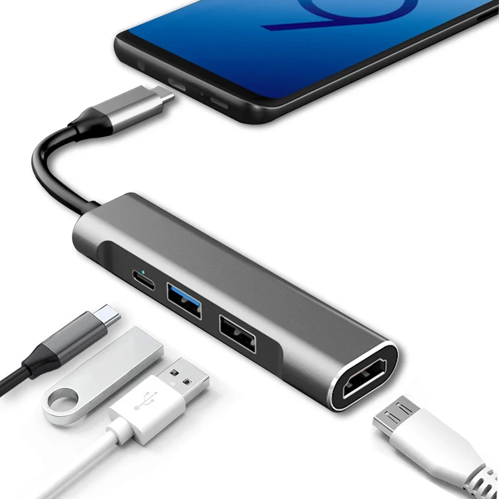 Концентратор USB Type C док-станция для Dex Station USB C для HDTV USB 3.0 адаптер питания
Концентратор USB Type C док-станция для Dex Station USB C для HDTV USB 3.0 адаптер питания