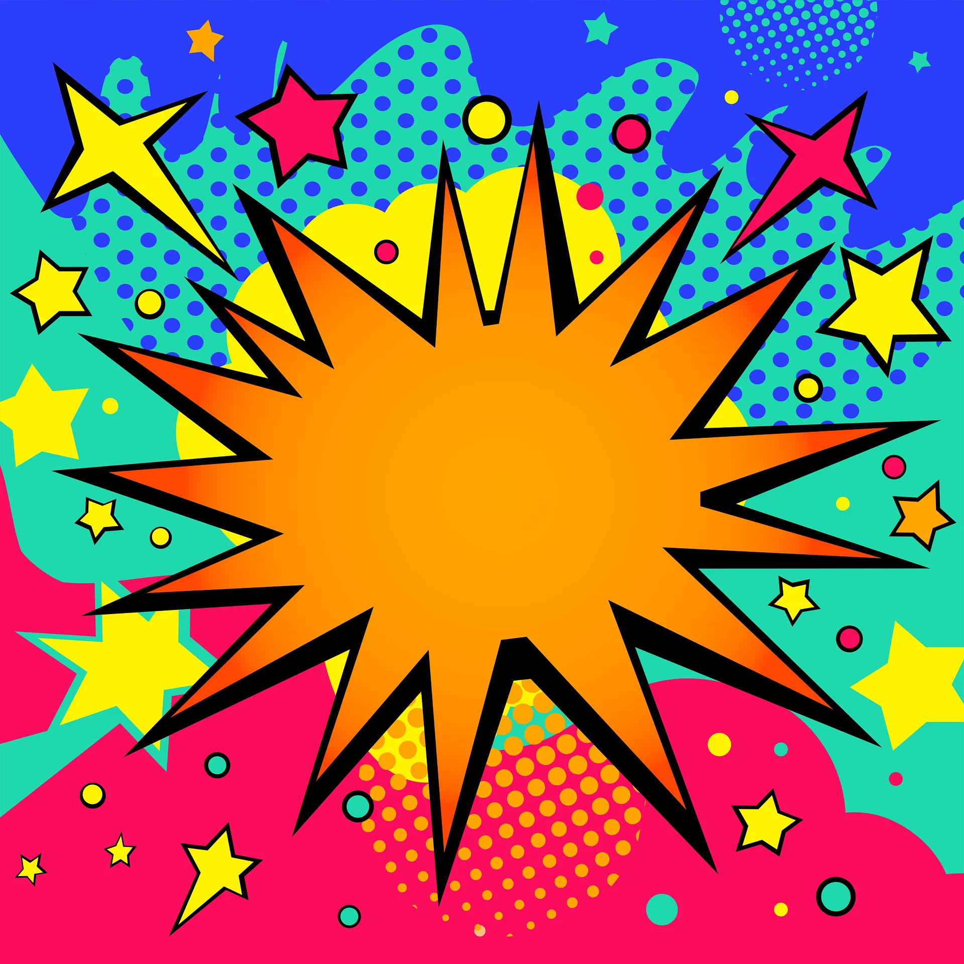 Vibrant Pop Art Boom Burst Jigsaw Puzzle, Dotted Background Colorful Star For Kids Decor Living Room Wall Decor
Vibrant Pop Art Boom Burst Jigsaw Puzzle, Dotted Background Colorful Star For Kids Decor Living Room Wall Decor