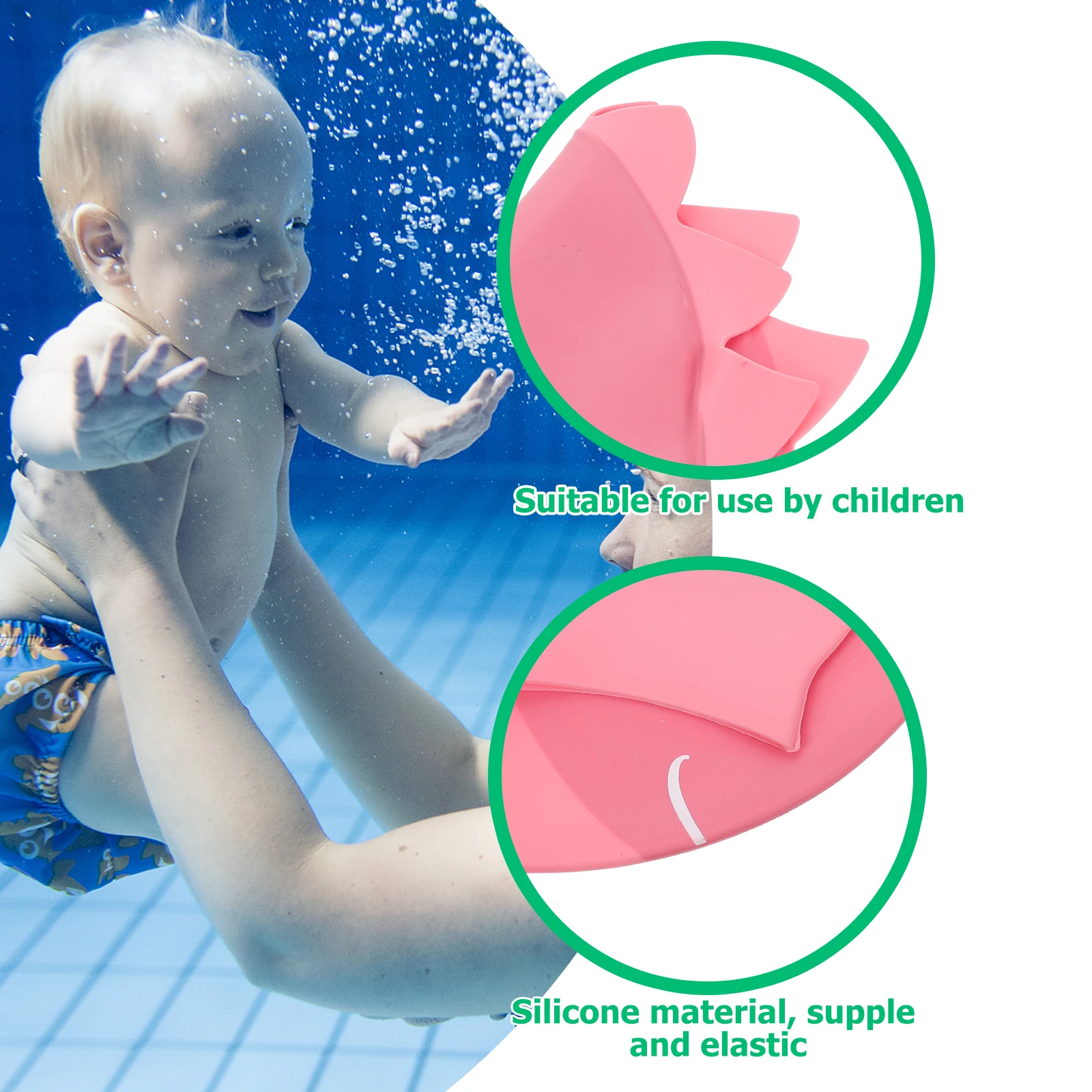 1pc Silicone Swim Cap Dinosaur Design Kids Caps Waterproof Cartoon Women Elastic Fits Heads Hair Protection Water
1pc Silicone Swim Cap Dinosaur Design Kids Caps Waterproof Cartoon Women Elastic Fits Heads Hair Protection Water