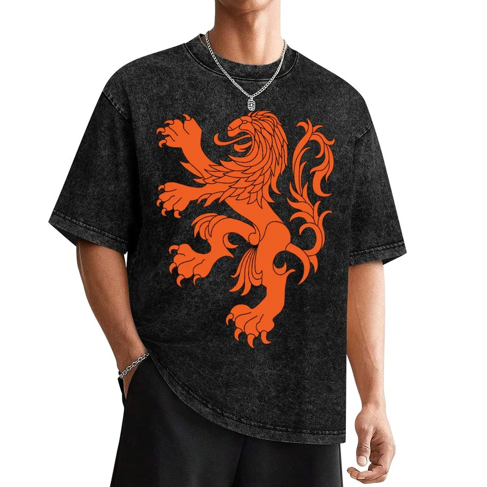 Dutch Lion (Orange/Black Outline On Black) T-Shirt man t shirt anime tshirt mens fashion
Dutch Lion (Orange/Black Outline On Black) T-Shirt man t shirt anime tshirt mens fashion