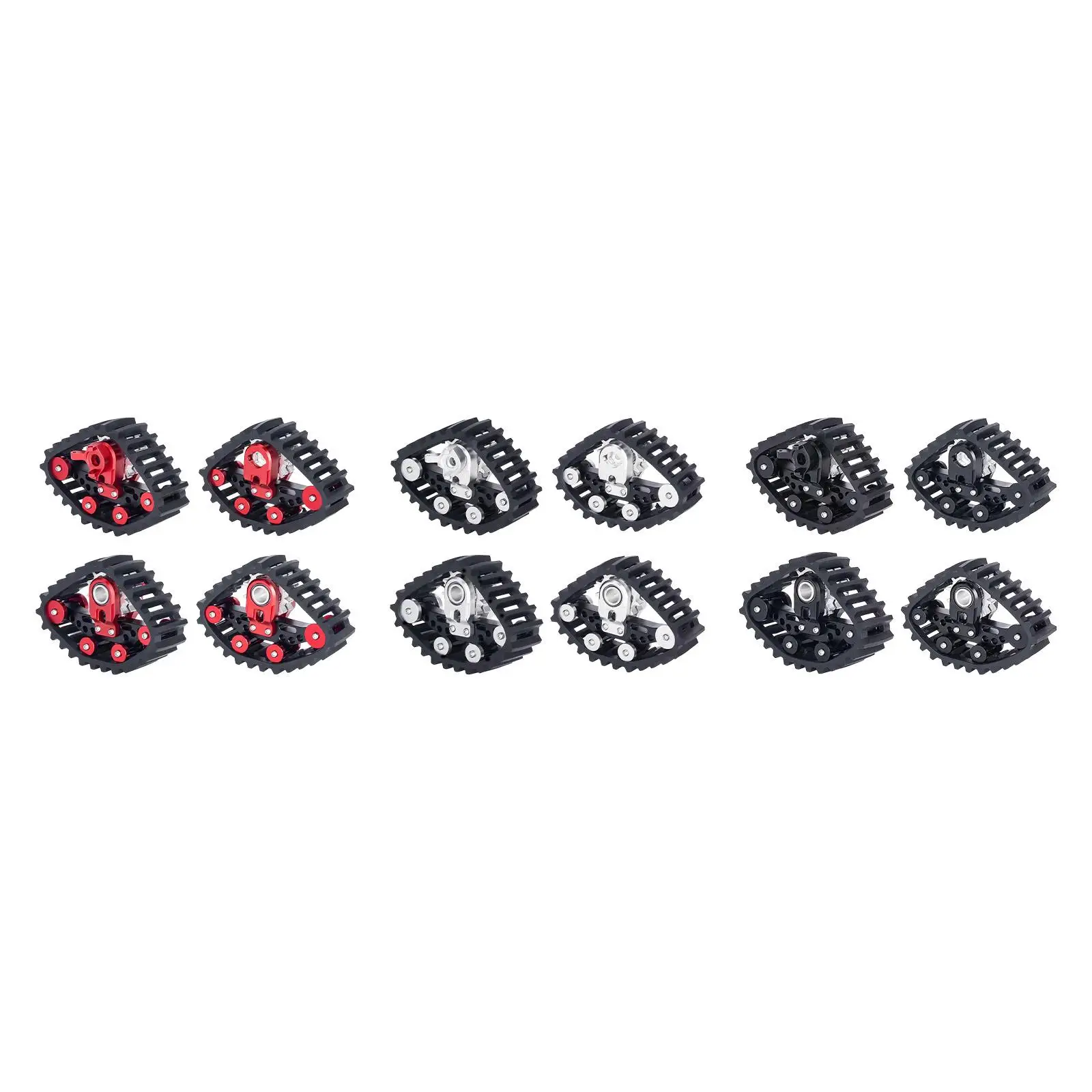 4Pcs 1/24 RC Crawler Snow Track Wheel Tires,Repair Easy Installation Attachment Component Track Snow Tires Replacement for SCX24
4Pcs 1/24 RC Crawler Snow Track Wheel Tires,Repair Easy Installation Attachment Component Track Snow Tires Replacement for SCX24